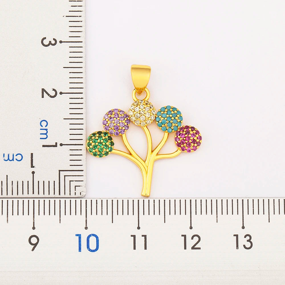 Ensemble de Bijoux Nidin Tree Of Life : Boucles d'Oreilles, Collier Cristal