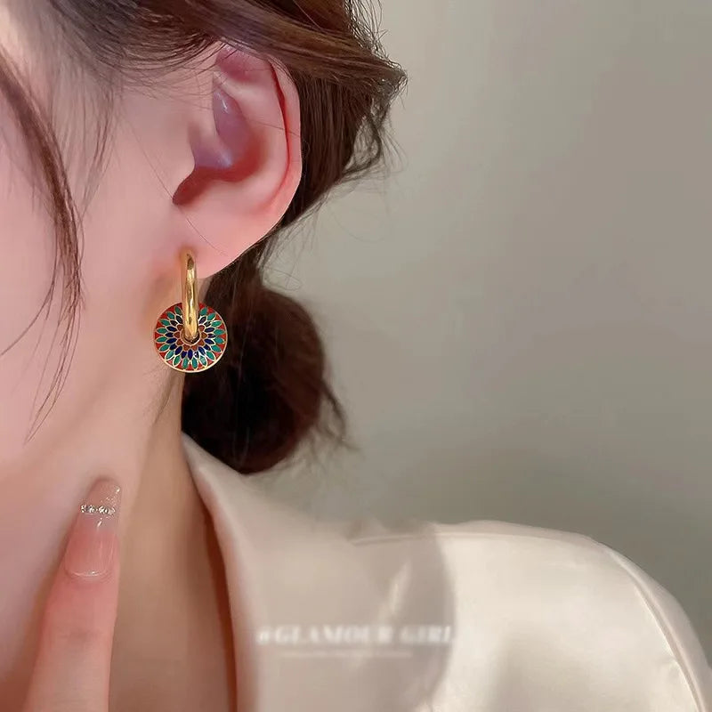 Ensemble de Bijoux en Acier Inoxydable pour Femme : Colliers et Boucles d'Oreilles